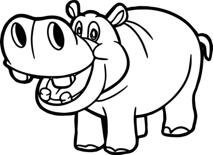 Clipart hippo coloring, Picture #2442542 clipart hippo coloring